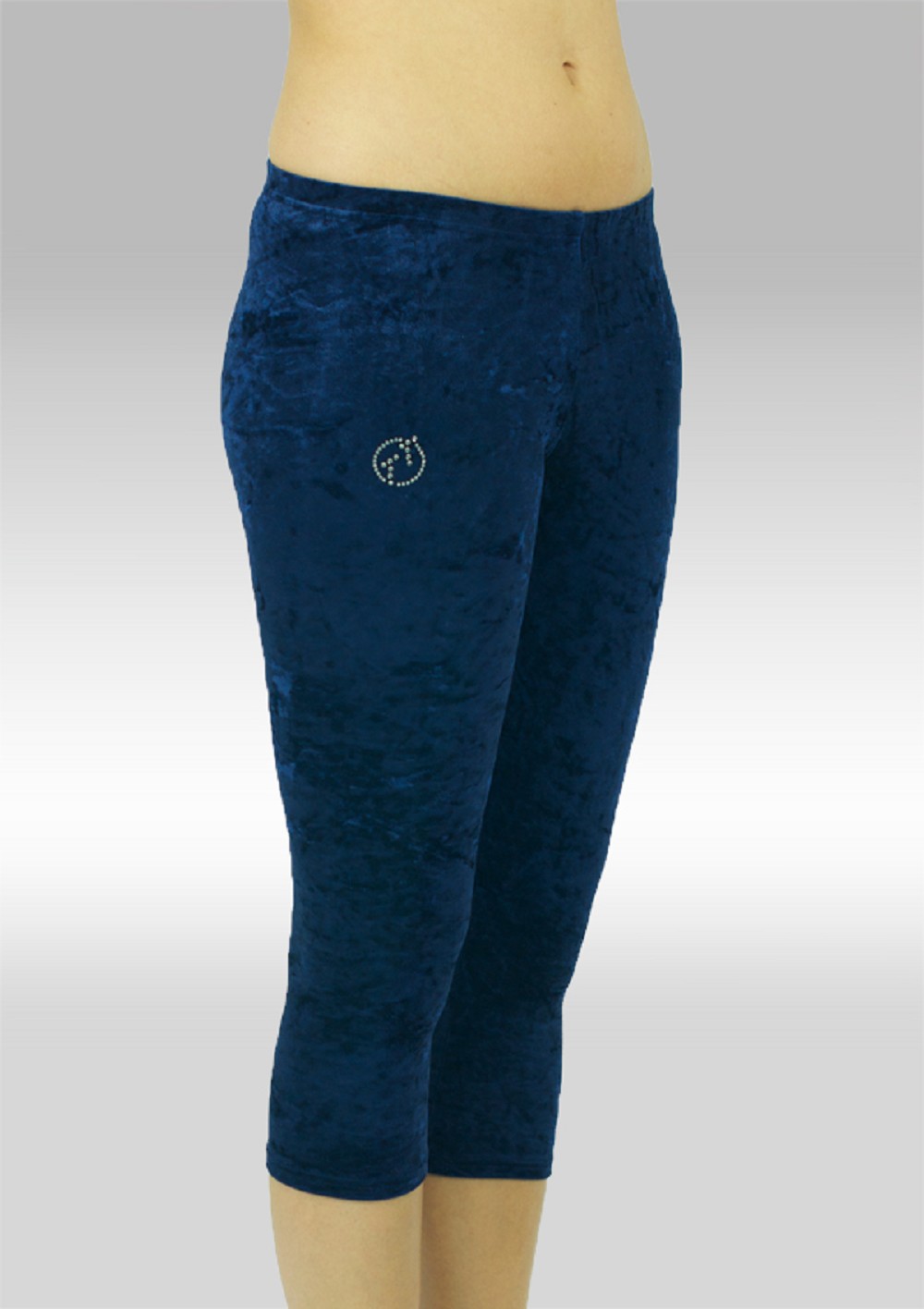 Legging 3/4 lang Blauw Velours 754ma
